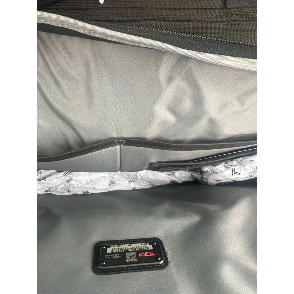 TUMI $550 Framed Soft Duffel Travel Bag Black Carry On Weekender NEW